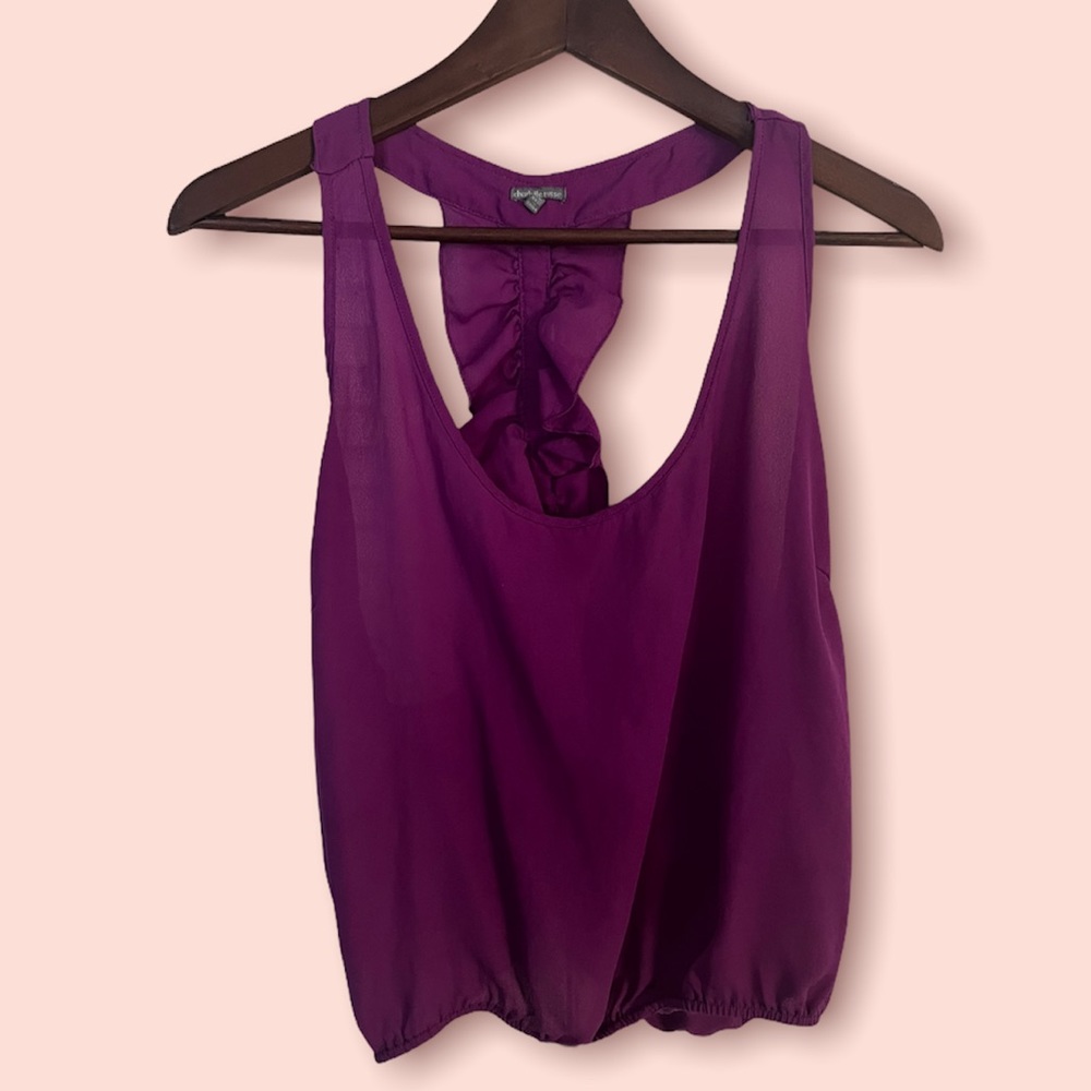 Charlotte Russe Racer Back Dressy Tank